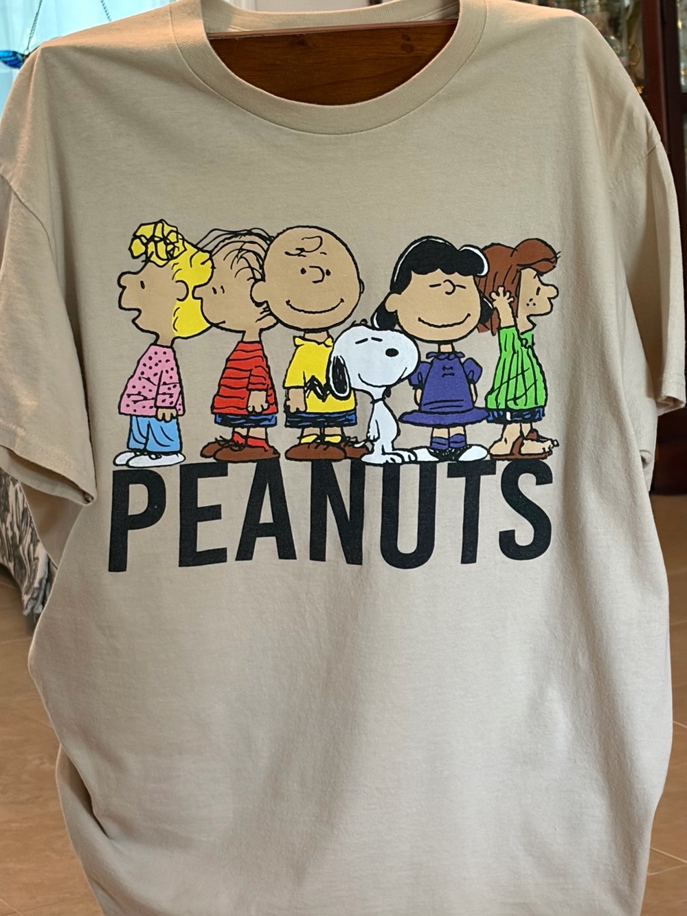 Peanuts  Short Sleeve Tee in Cream with Multicolor Characters